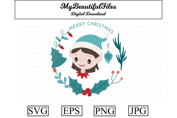 Download Merry Christmas Wreath Clipart Design - Merry christmas Collection