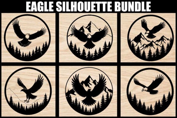 Download Eagle Silhouette SVG Bundle - Silhouette svg Collection
