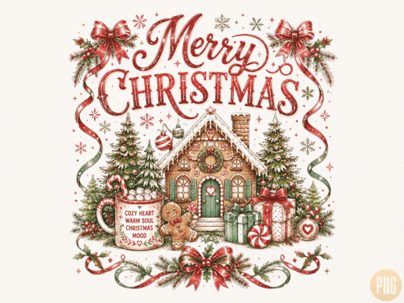 Download Merry Christmas Gingerbread House PNG - Merry christmas Collection