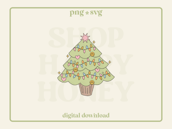 Download Groovy Christmas Tree SVG PNG - Christmas tree svg Collection