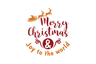 Download Merry Christmas &amp; Joy to the World SVG Cut - Merry christmas Collection