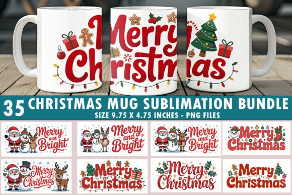 Download Merry Christmas MUG Sublimation Bundle - Merry christmas Collection