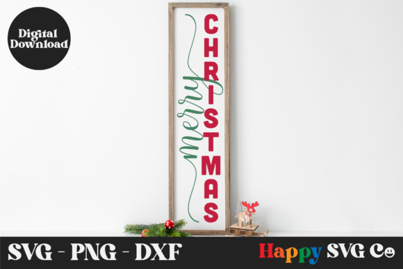 Download Vertical Merry Christmas Sign - Merry christmas Collection