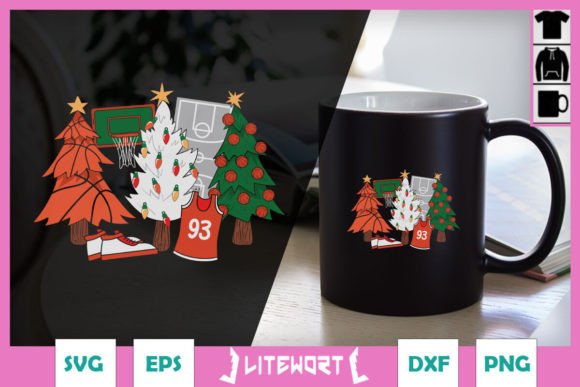 Download Basketball Cute Christmas Tree SVG - Premium Resources