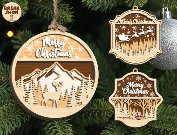 Download Merry Christmas Ornament SVG Bundle - Merry christmas Collection